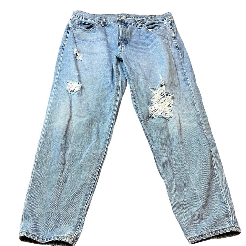Old Navy High Rise Slouchy Taper Light Wash Jeans Size 14 Women
